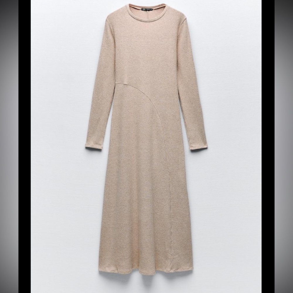 NEW / ZARA Soft Ribbed Dress